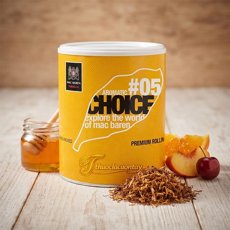 Thuốc lá cuốn tay Mac Baren Choice Aromatic #05 loại lon 100g