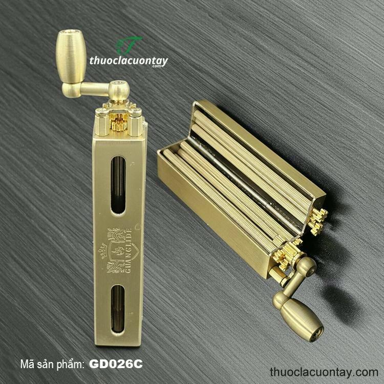 Máy cuốn tay thuốc lá thủ công bằng đồng thau - Lọc 6mm, giấy 70mm