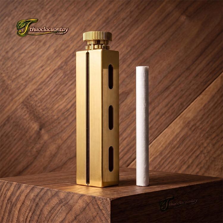 Máy cuốn thuốc lá đồng thau 8 trục vuông dài - Giấy 70/78mm, lọc 6mm