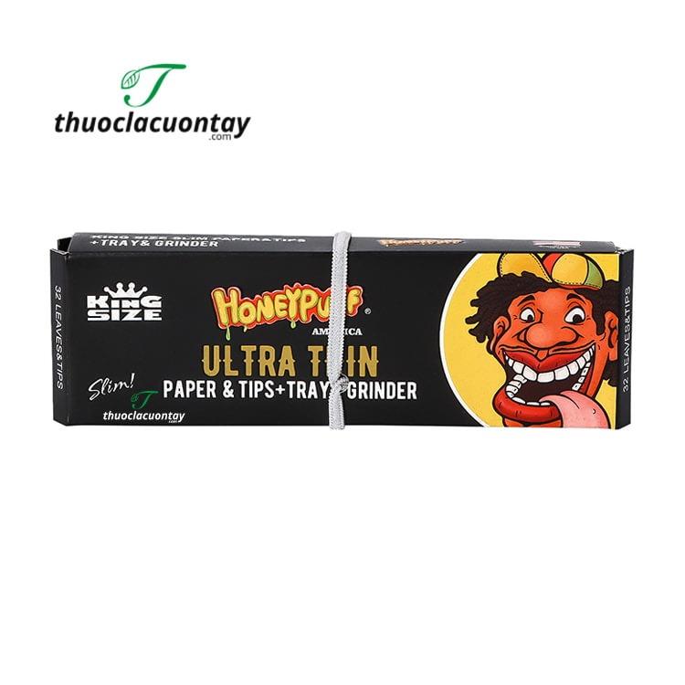 Giấy cuốn thuốc lá HoneyPuff Ultra Thin King Size Slim 4 in 1