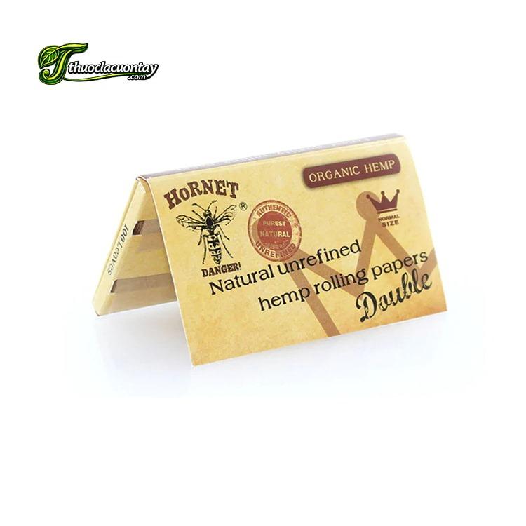 Giấy cuốn thuốc lá Hornet Organic Hemp Brown 70mm Double
