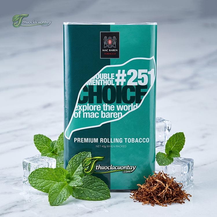 Thuốc lá cuốn tay Mac Baren Choice Double Menthol #251
