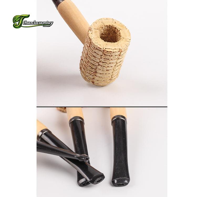 Tẩu hút thuốc bằng lõi ngô tự nhiên cỡ lớn TN-002