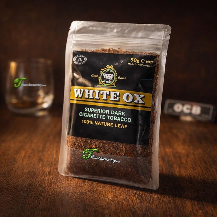 Thuốc lá cuốn tay White Ox 50g