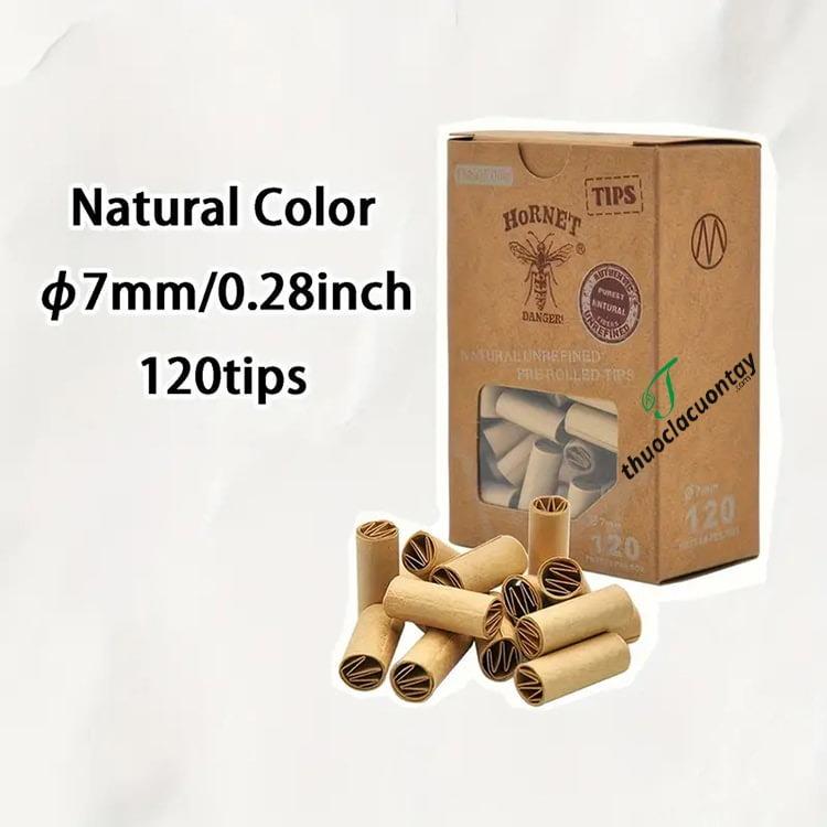 Đầu lọc giấy thuốc Hornet Tips 7mm Natural